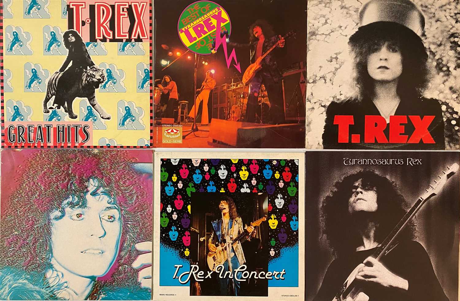 Lot 673 - T REX/ MARC BOLAN - LP/ 7" COLLECTION