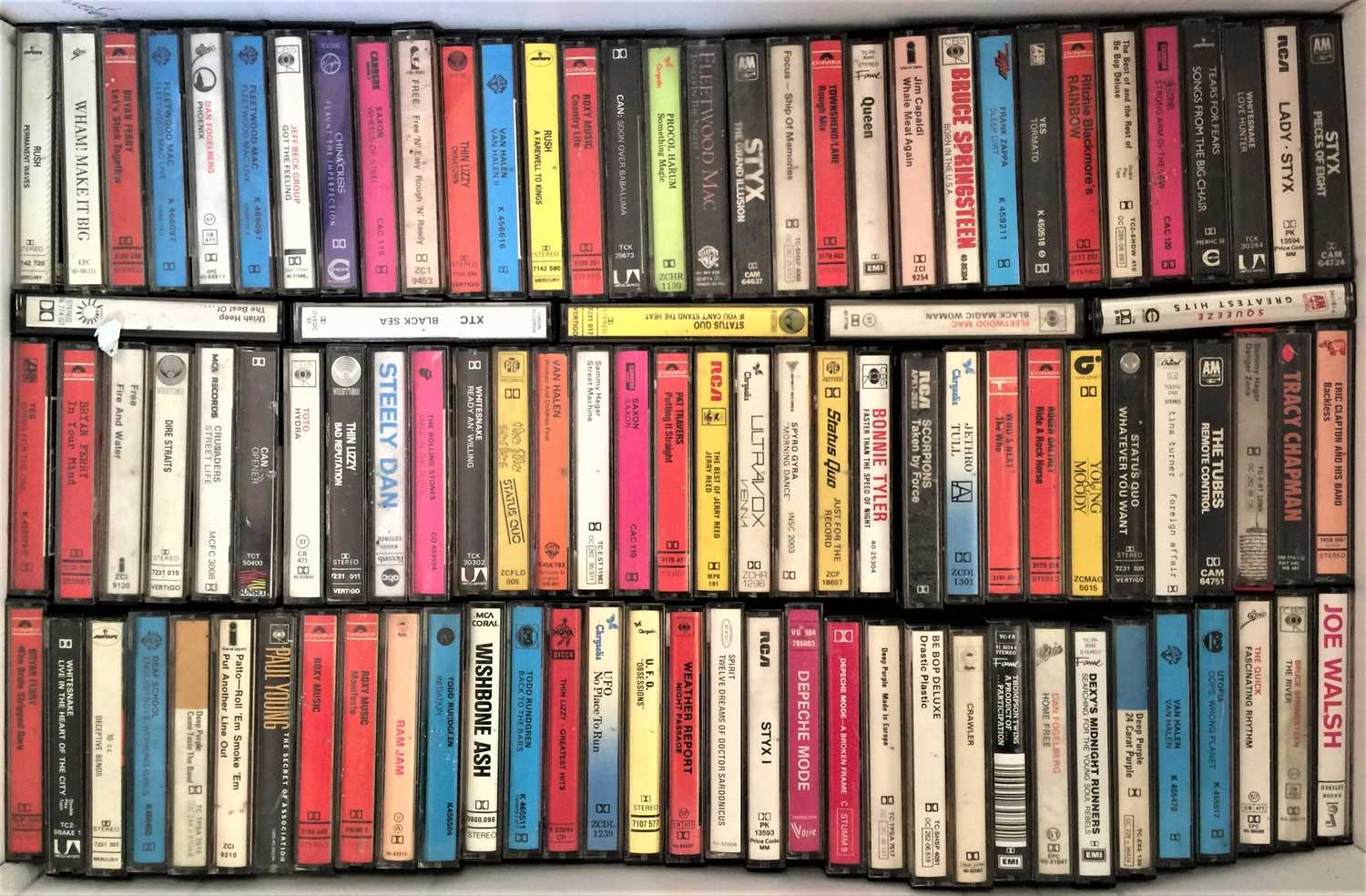 Lot 911 - CASSETTES - HEAVY/ PROG/ CLASSIC ROCK/ POP