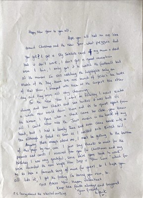 Lot 87 - TAKE THAT - ORIGINAL HANDWRITTEN LETTERS FROM THE BAND.