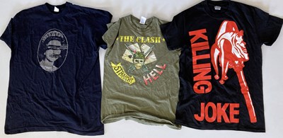 Lot 270 - PUNK T-SHIRTS - THE CLASH AND MORE.