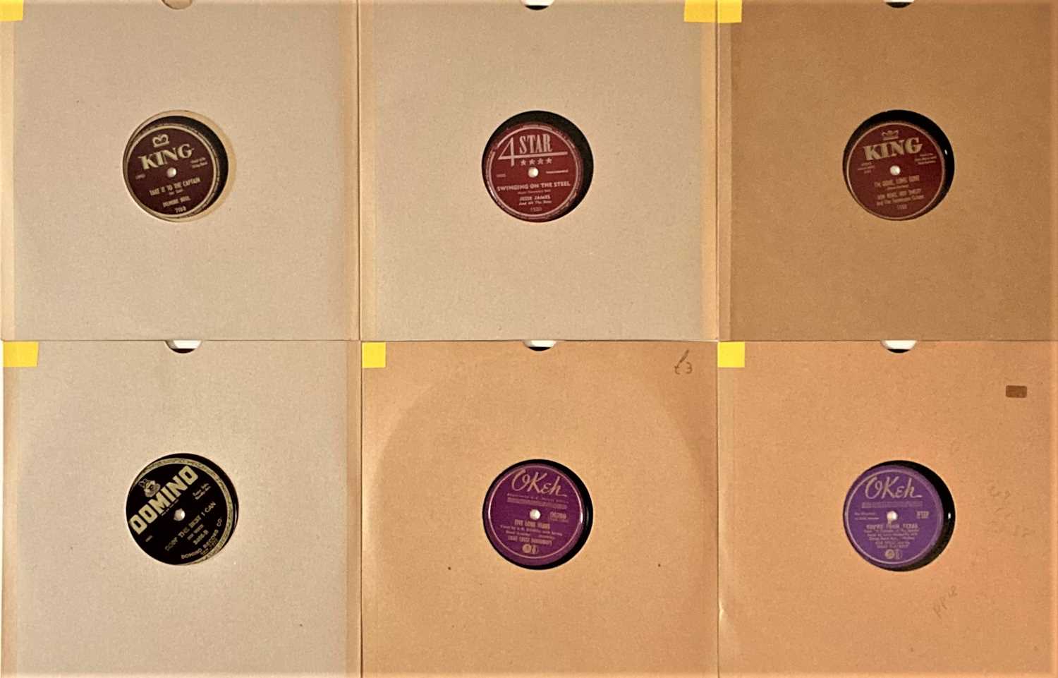 Lot 1083 - BLUEGRASS/HILLBILLY/COUNTRY/ROCKABILLY - US (10") 78s