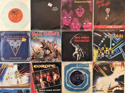 Lot 1099 - METAL/HEAVY ROCK 7" COLLECTION