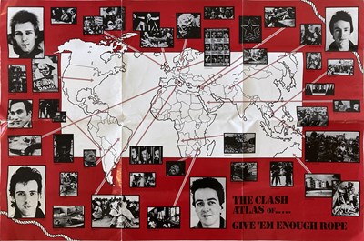 Lot 344 - THE CLASH - GIVE EM ENOUGH ROPE POSTER.