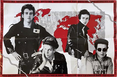Lot 344 - THE CLASH - GIVE EM ENOUGH ROPE POSTER.
