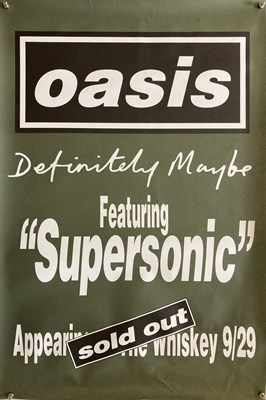 Lot 526 - OASIS -  WHISKEY A GO GO POSTER 1994.