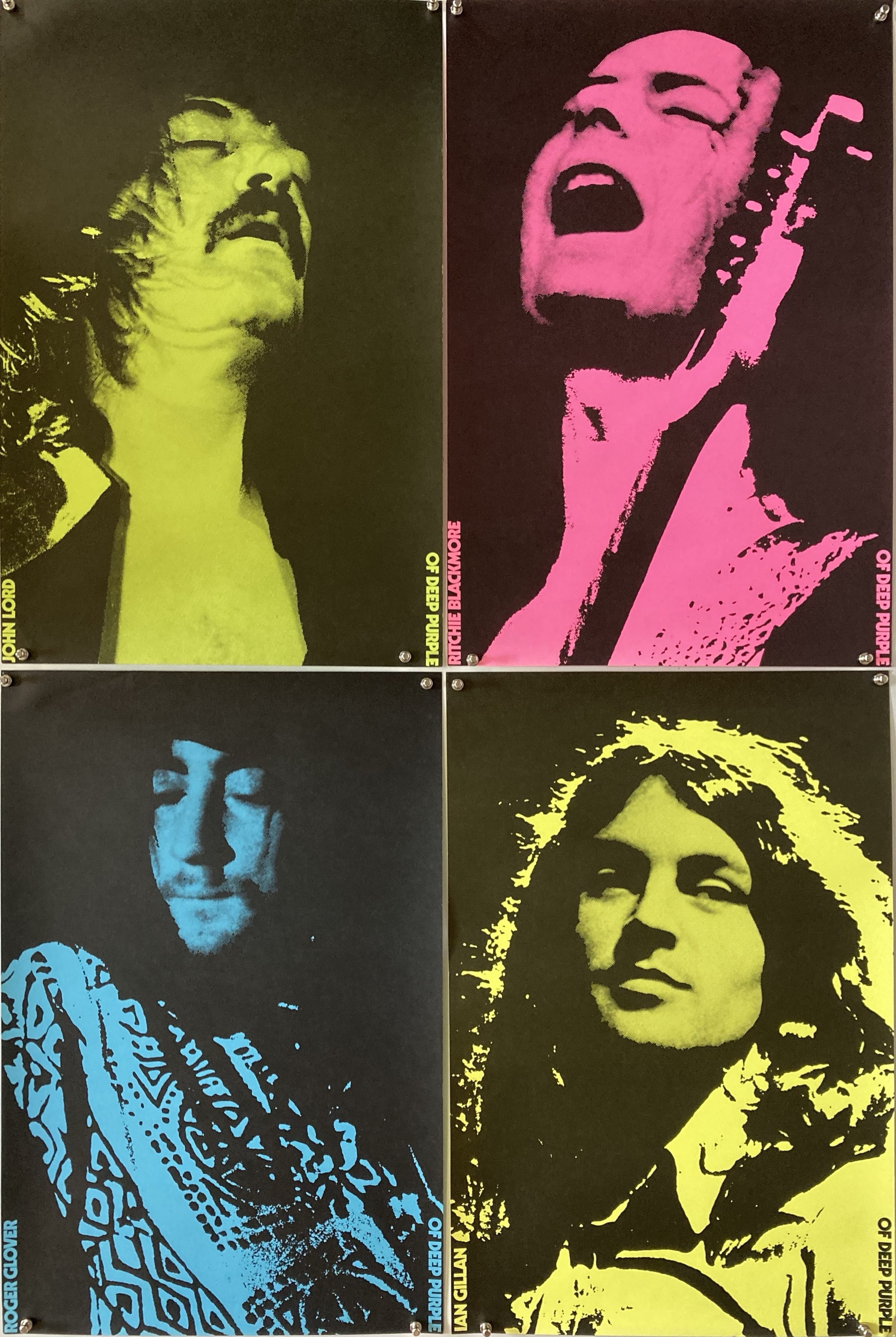 Lot 346 - DEEP PURPLE 1972 POSTER SET.