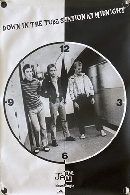 Lot 505 - THE JAM - DOWN IN THE TUBE STATION POSTER.