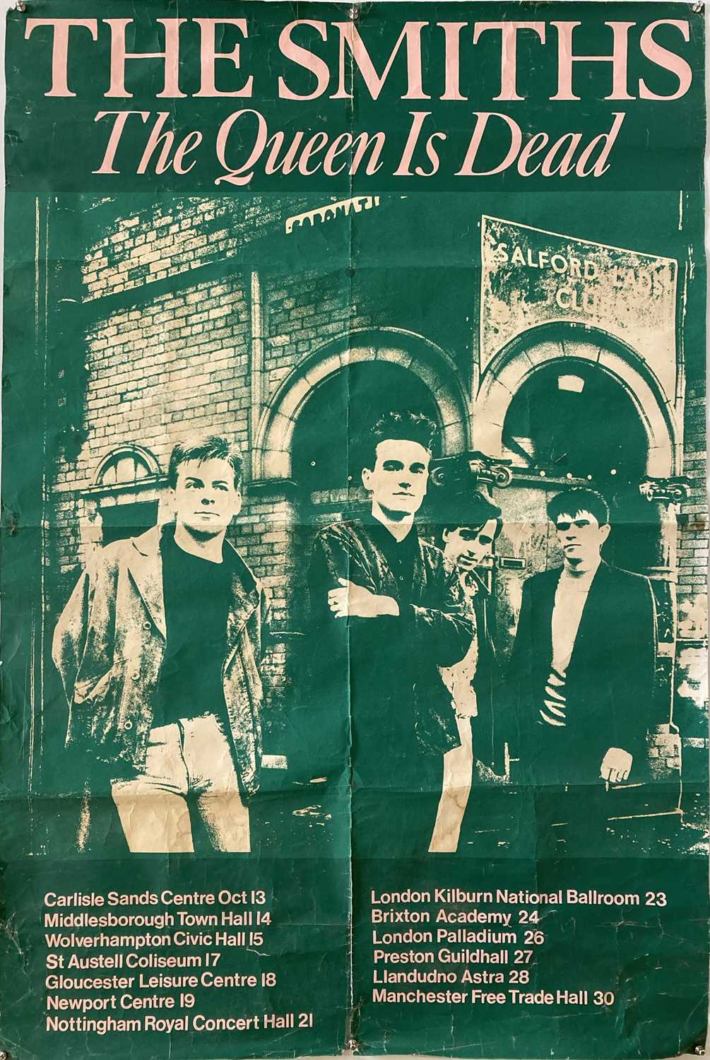 Lot 497 THE SMITHS 1986 QUEEN IS DEAD TOUR POSTER lot-497-the-smiths-1986-queen-is-dead-tour-poster