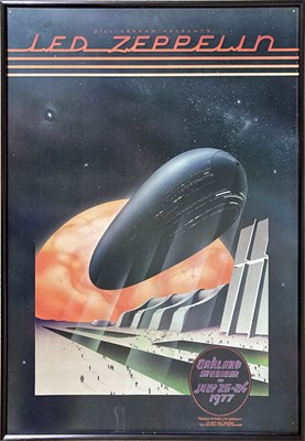 Lot 453 - LED ZEPPELIN, OAKLAND STADIUM 1977 POSTER.