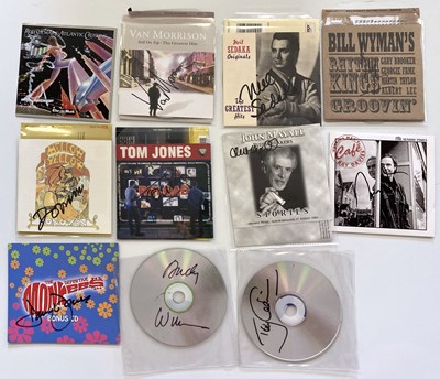 Lot 218 - 1960S AND 1970S STARS - SIGNED CD SELECTION - VAN MORRISON ETC.