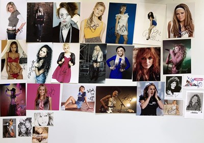 Lot 224 - FEMALE STARS SIGNED ITEMS.