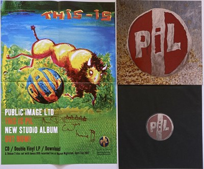 Lot 534 - PUBLIC IMAGE LTD - JOHN LYDON SIGNED POSTER.