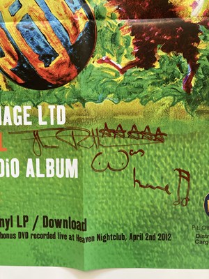 Lot 534 - PUBLIC IMAGE LTD - JOHN LYDON SIGNED POSTER.