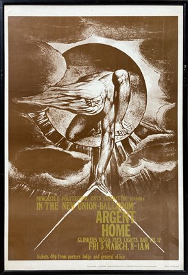 Lot 362 - ARGENT 1970S NEWCASTLE POSTER - WILLIAM BLAKE.