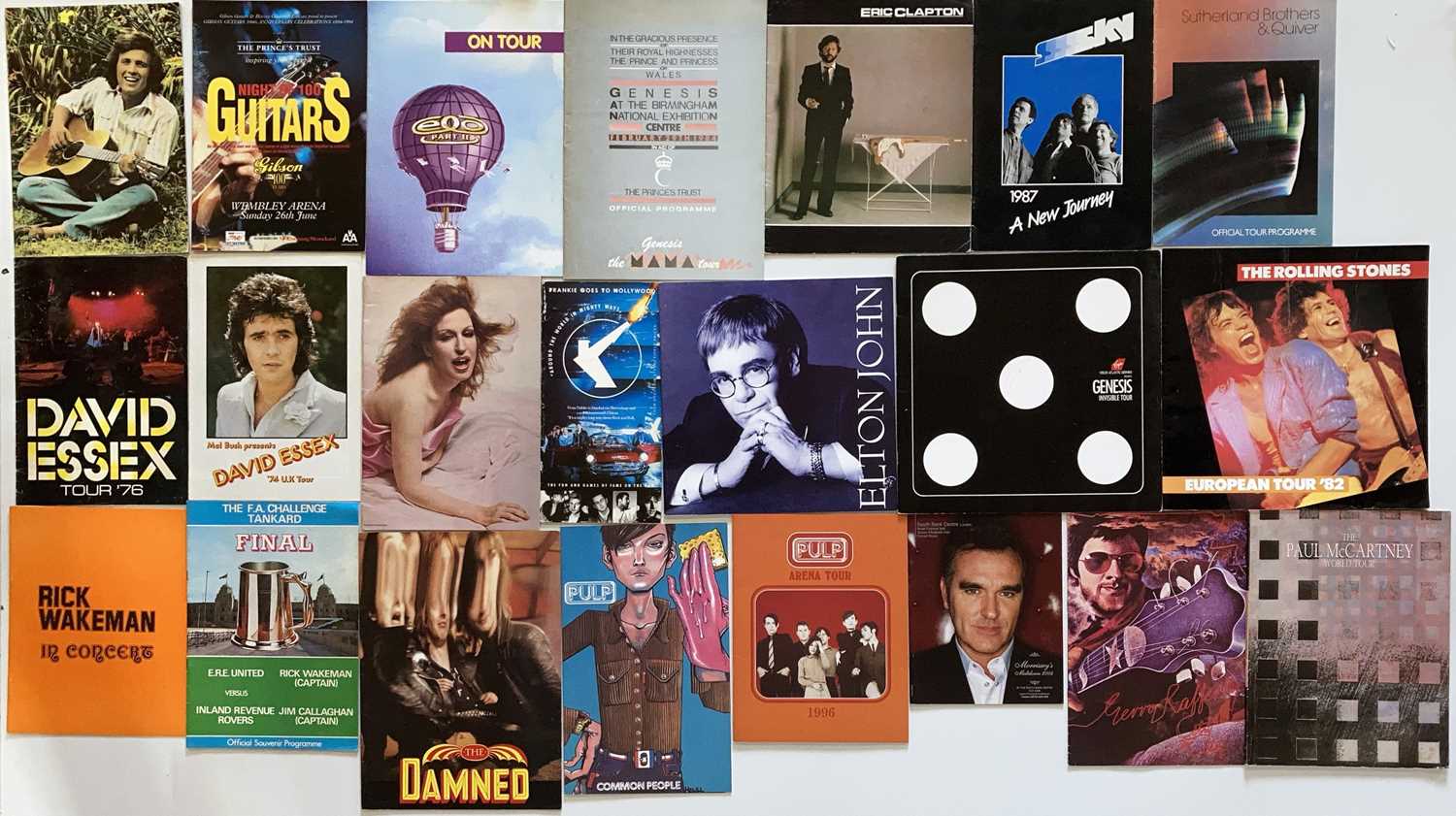 Lot 141 - CONCERT PROGRAMMES - ROLLING STONES  / GENESIS / ALICE COOPER ETC.