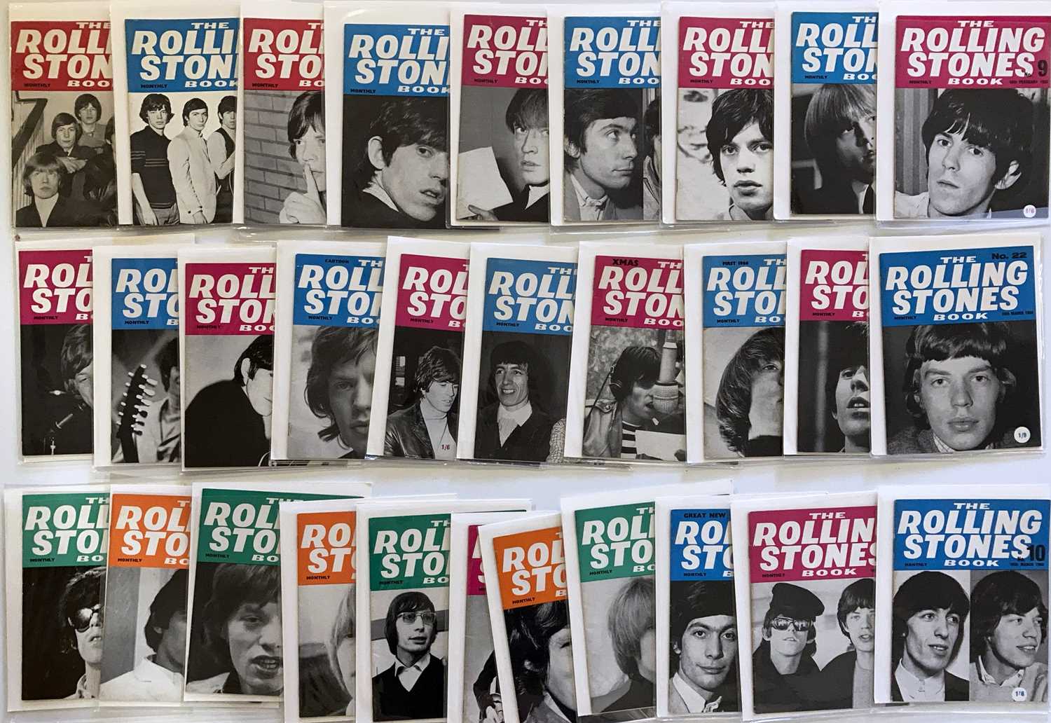 Lot 473 - FULL SET OF ROLLING STONES MONTHLY BOOKS.