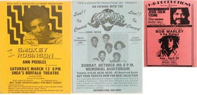 Lot 540 - BOB MARLEY CONCERT POSTCARD/SOUL HANDBILLS