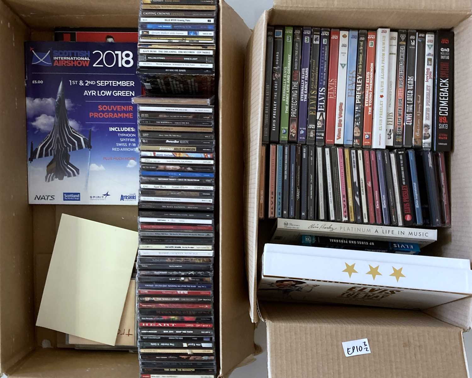 Lot 417 - ELVIS CDS/DVDS/VINYL.