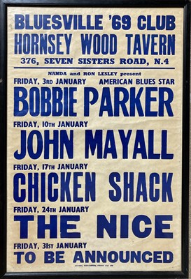 Lot 363 - JOHN MAYALL / THE NICE ORIGINAL 1969 POSTER.