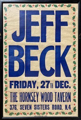 Lot 368 - JEFF BECK C 1968 POSTER.