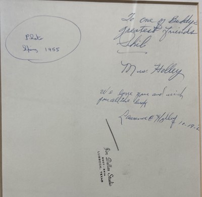 Lot 553 - BUDDY HOLLY'S HANDWRITTEN HOMEWORK 1952.