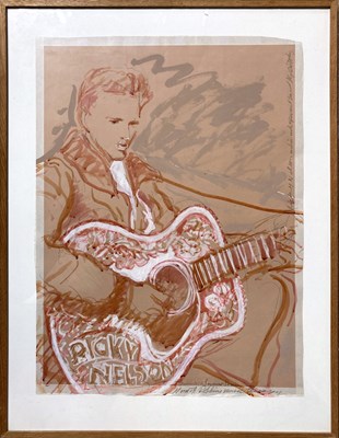 Lot 554 - DAVID OXTOBY ORIGINAL ART - RICKY NELSON.