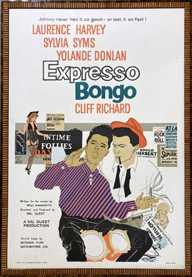 Lot 375 - CLIFF RICHARD - EXPRESS BONGO ORIGINAL POSTER.