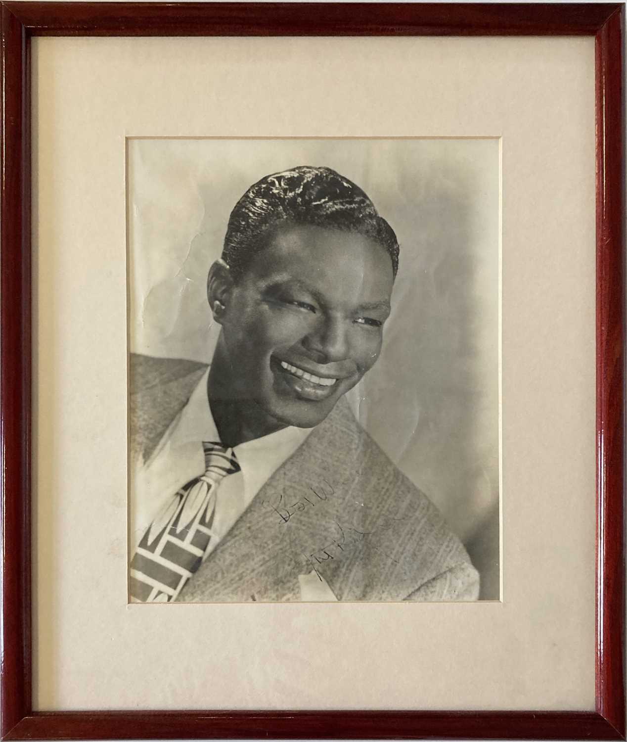 Lot 235 - NAT KING COLE SIGNED PHOTO.