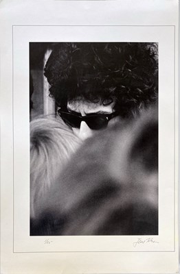 Lot 410 - BOB DYLAN - JAN PERSSON SIGNED PHOTO PRINT.