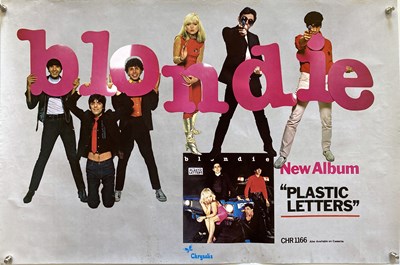 Lot 376 - BLONDIE PLASTIC LETTERS PROMO POSTER.