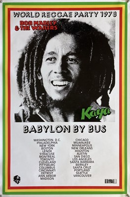 Lot 377 - BOB MARLEY US KAYA TOUR POSTER 1978.