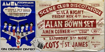 Lot 380 - THE SECT MANIACS / AMEN CORNER - ORIGINAL POSTERS AND MEMORABILIA.