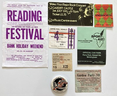 Lot 145 - UK FESTIVALS - FLYERS, PROGRAMMES AND TICKETS.