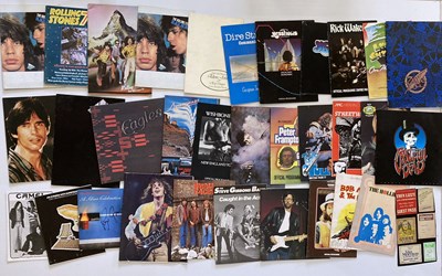 Lot 146 - 1970S AND 1980S CONCERT PROGRAMMES AND PASSES.