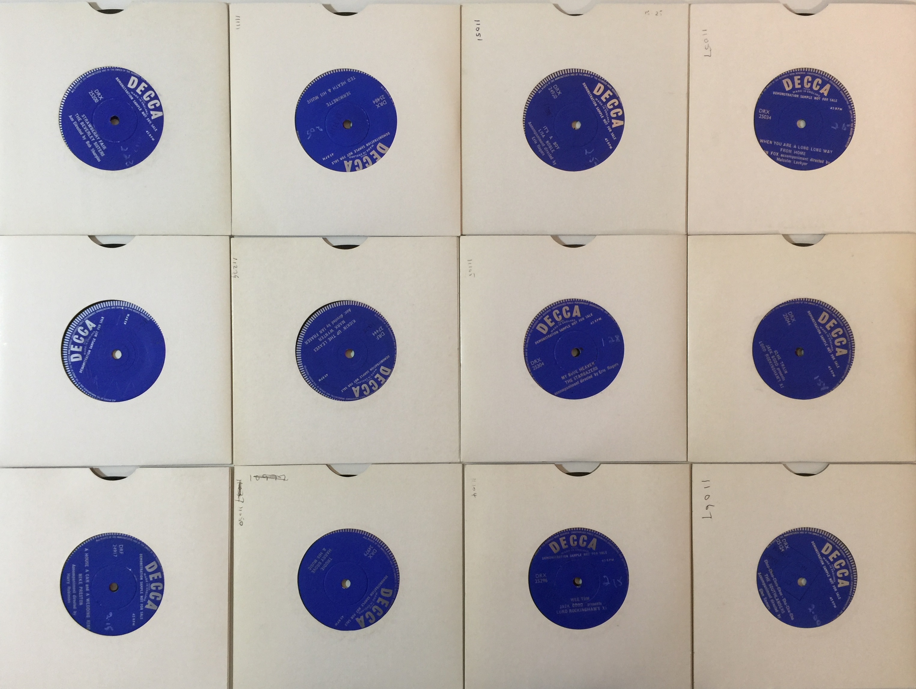 Lot 1197 - DECCA - SINGLE SIDED 'DEMONSTRATION SAMPLE'