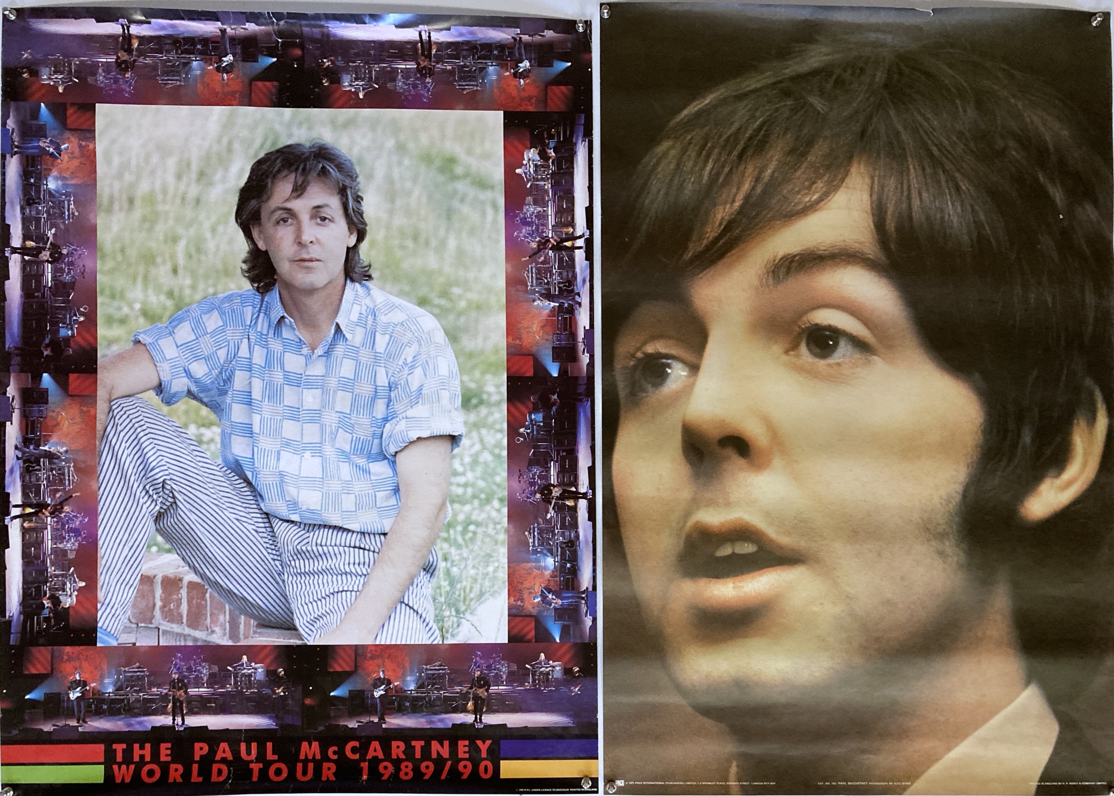 Lot 277 - PAUL MCCARTNEY & WINGS POSTERS.