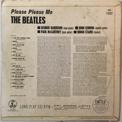 Lot 35 - THE BEATLES - PLEASE PLEASE ME (MONO 'BLACK AND GOLD' ORIGINAL PMC 1202 - SOLID EXAMPLE)