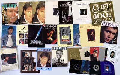 Lot 105 - CLIFF RICHARD - MEMORABILIA COLLECTION INC SIGNED ITEMS AND PHOTOGRAPHS.