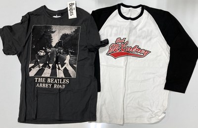 Lot 247 - THE BEATLES & PAUL MCCARTNEY T-SHIRTS.