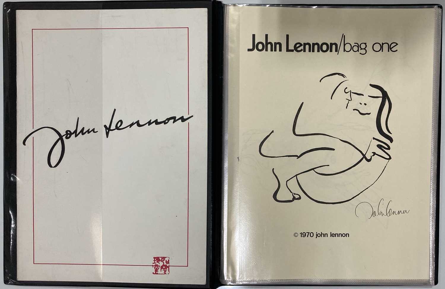 Lot 216 - JOHN LENNON BAG ONE MINI PORTFOLIO.