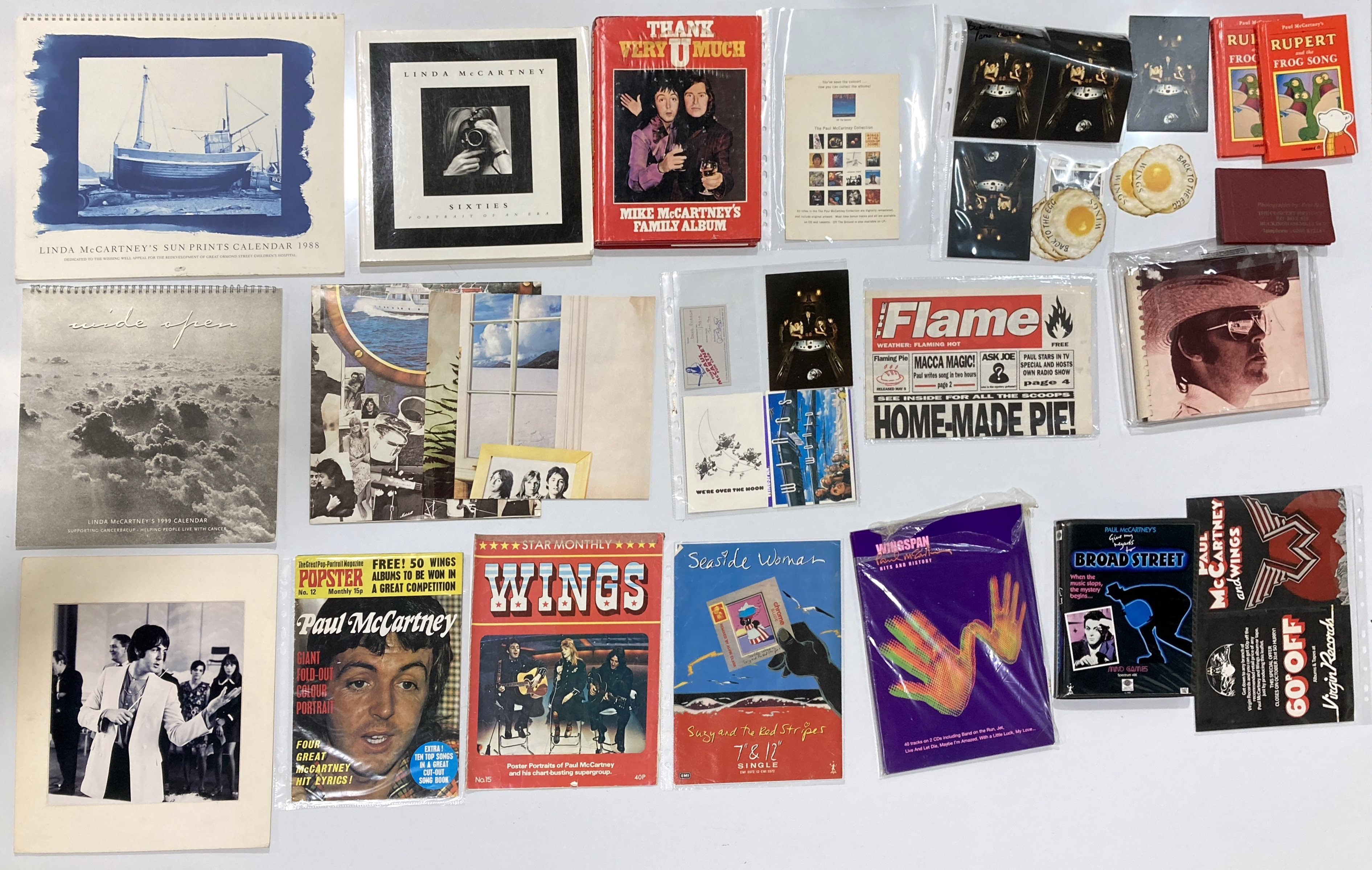 Lot 158 - PAUL AND LINDA MCCARTNEY & WINGS MERCHANDISE.