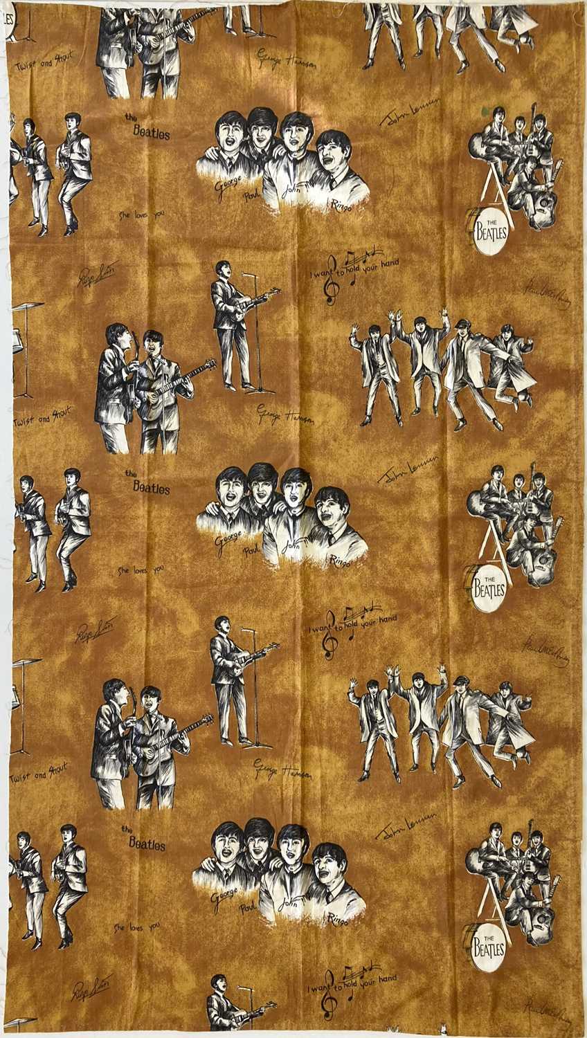 Lot 126 - BEATLES CURTAIN FABRIC.