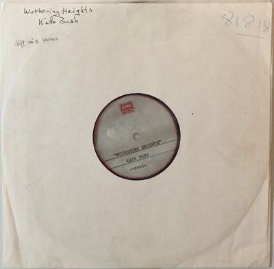 Lot 118 - KATE BUSH - WUTHERING HEIGHTS S/SIDED 10" ACETATE