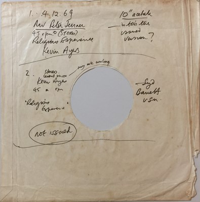 Lot 119 - KEVIN AYRES/ SYD BARRETT - RELIGIOUS EXPERIENCE 10" ACETATE