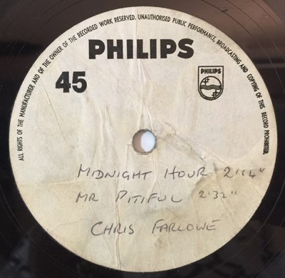 Lot 120 - CHRIS FARLOWE - IN THE MIDNIGHT HOUR EP 10" ACETATE