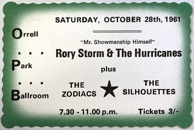 Lot 310 - BEATLES RINGO / RORY STORM & THE HURRICANES.