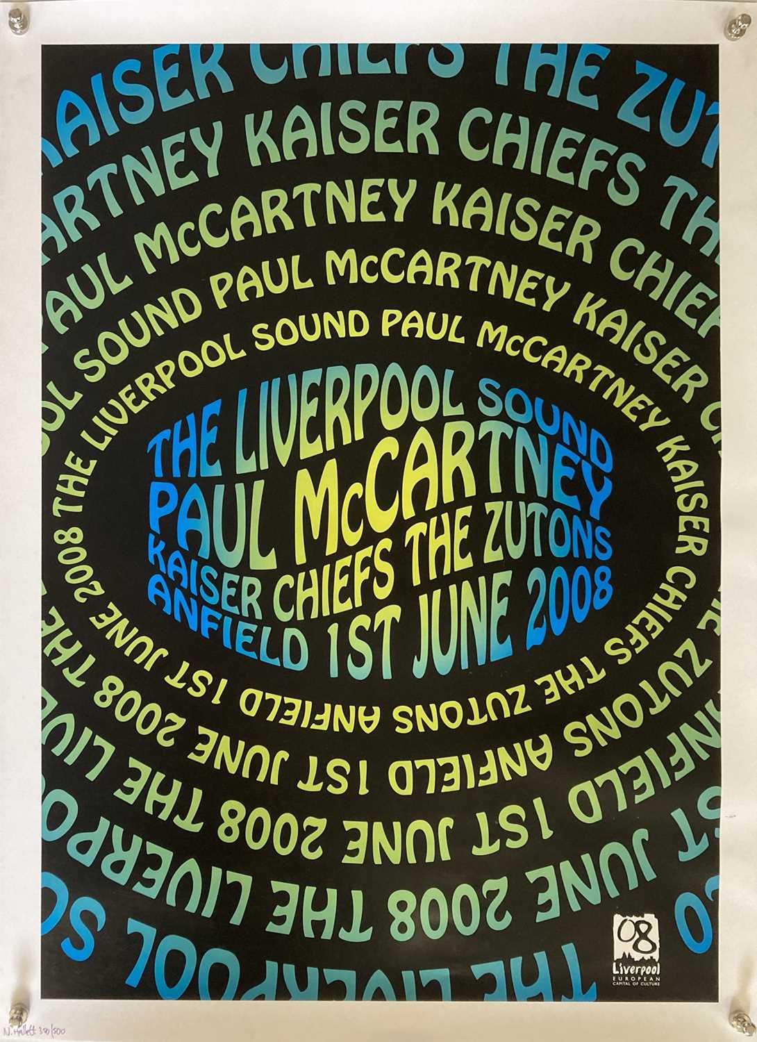 Lot 175 PAUL MCCARTNEY ANFIELD POSTER.