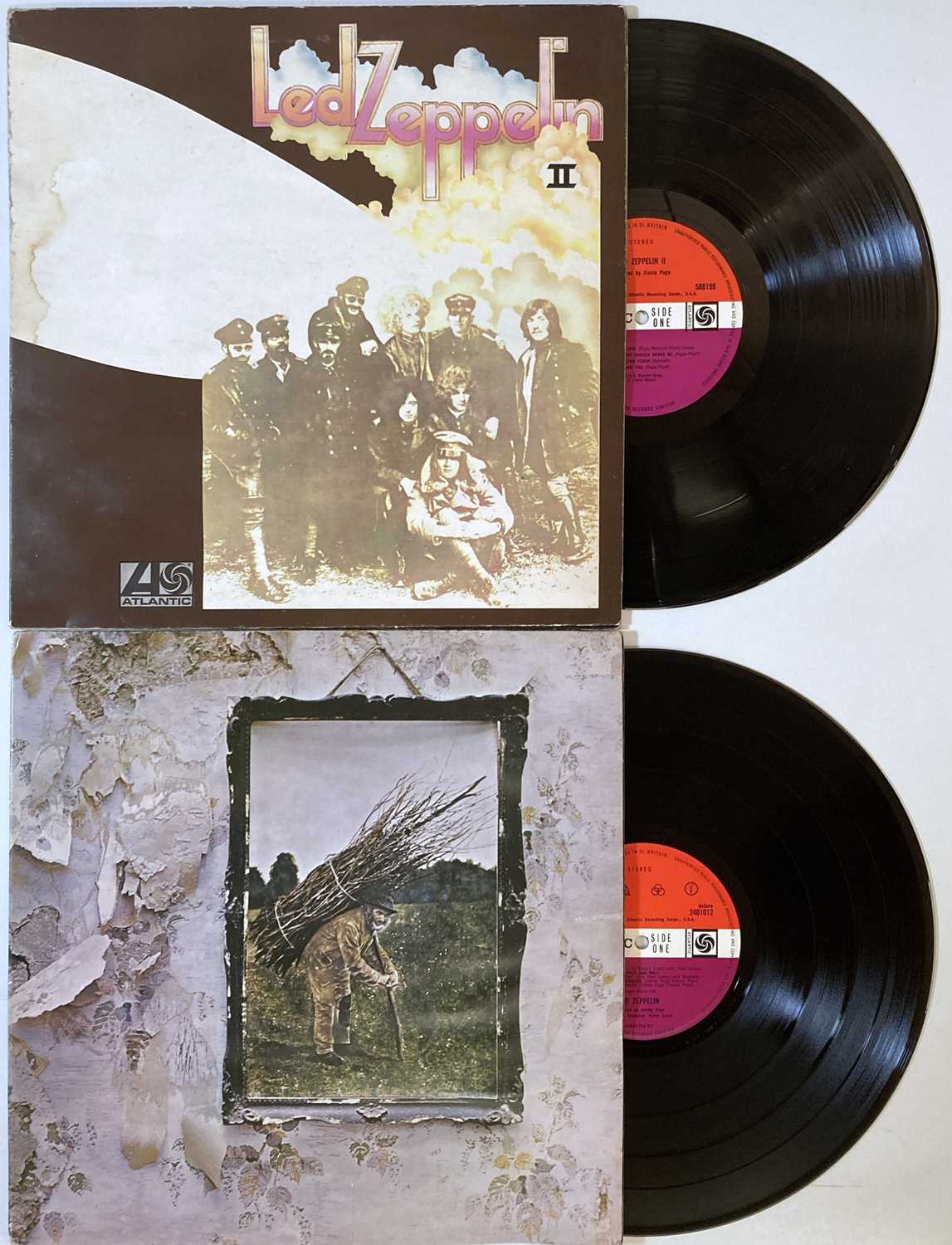 Lot 228 - LED ZEPPELIN - II & IV (ORIGINAL/EARLY UK PLUM ATLANTIC PRESSINGS)