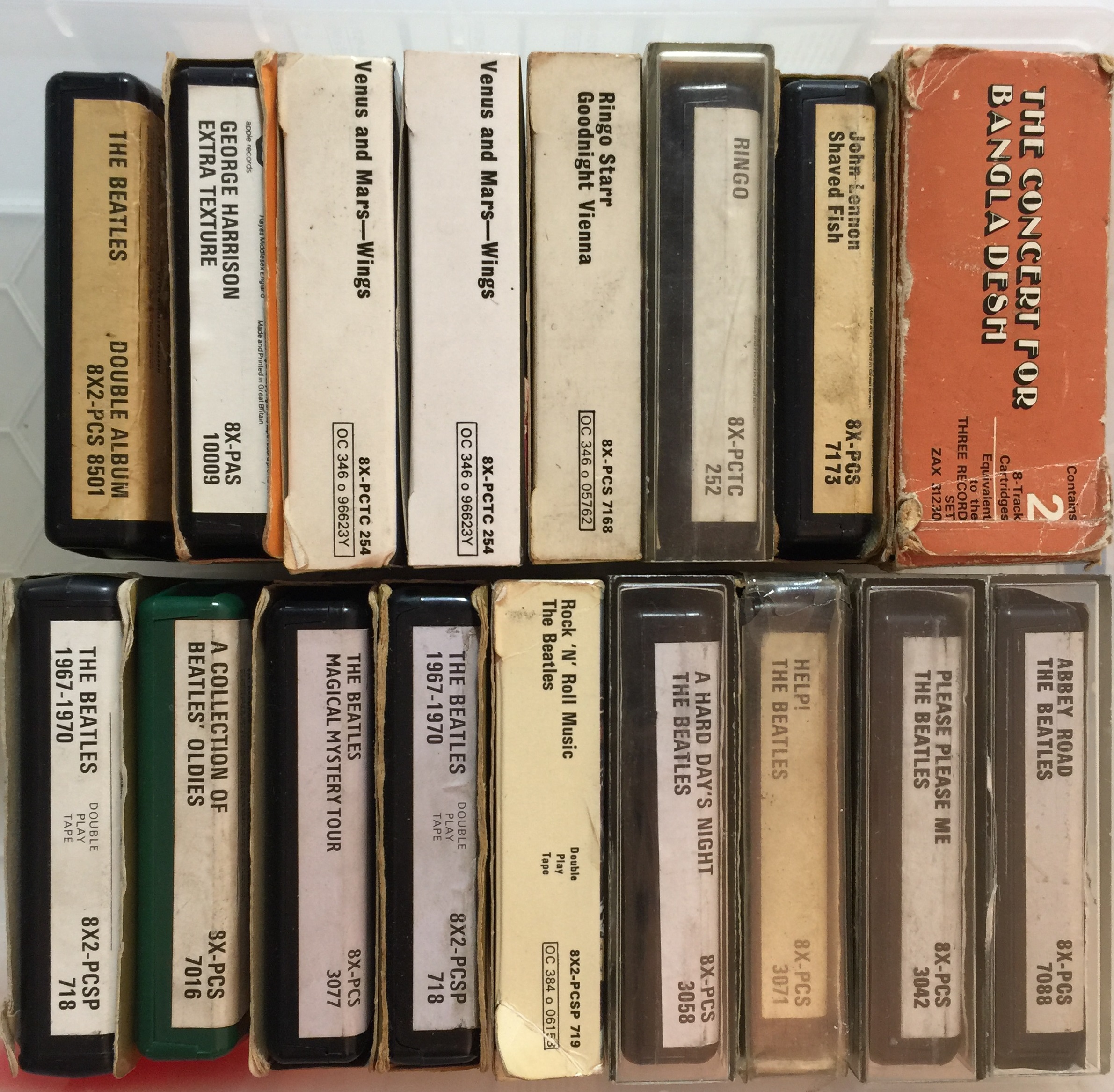 The Beatles outlets 8 track tape lot