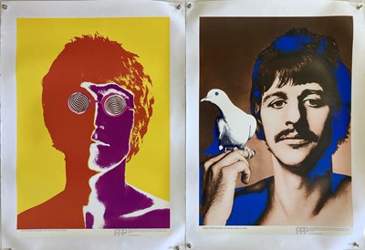 Lot 285 - LINEN BACKED RICHARD AVEDON BEATLES PRINTS.